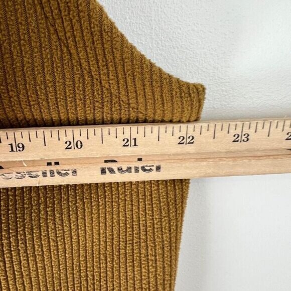 Eddie Bauer Men’s Medium Brown Tan Camo Fleece Ribbed Lined Hooded Vest Jacket - Picture 7 of 13